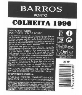PORTO BARROS COLHEITA 1996