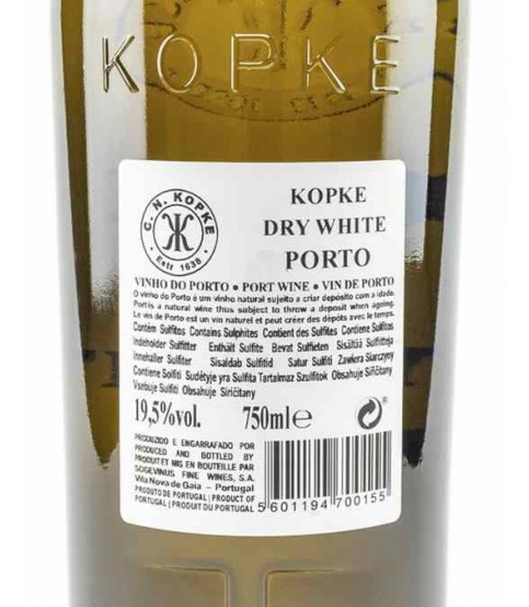 PORTO KOPKE  DRY WHITE 70 CL