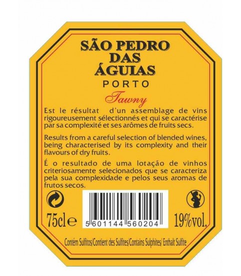VINHO PORTO SÃO PEDRO DAS ÁGUIAS TAWNY