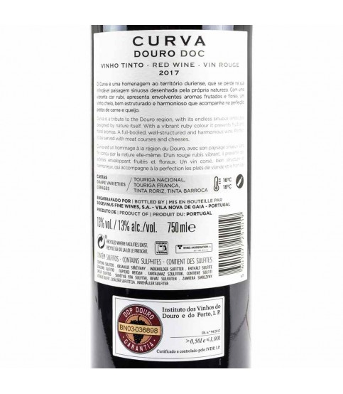 VINHO CURVA TINTO  75 CL
