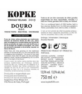 VINHO QUINTA SAO LUIZ VINHAS VELHAS 75CL